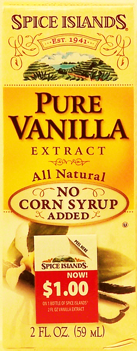 Spice Islands  vanilla pure extract, no corn syrup added Full-Size Picture